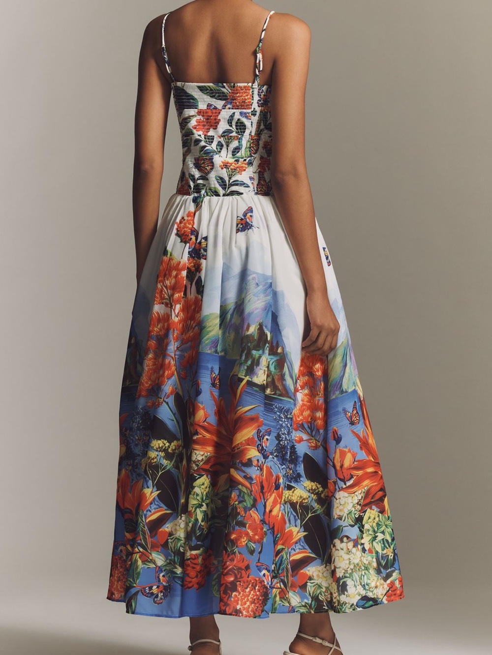 ✨Anthropologie Muse Basque Waist Midi Dress Sleeveless Sweetheart New Small - Picture 2 of 13